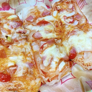 切り餅で簡単ピザ
